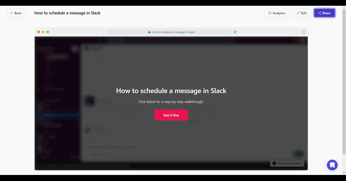 How to embed Supademo on Squarespace screenshot