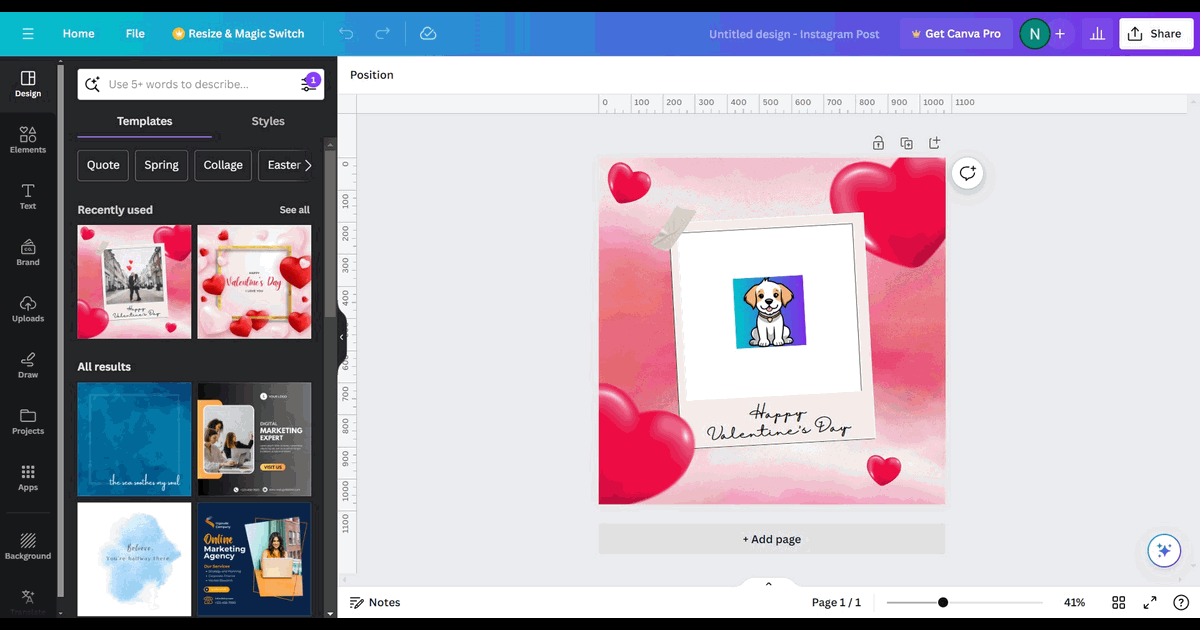 How to embed a Canva design in ClickUp screenshot
