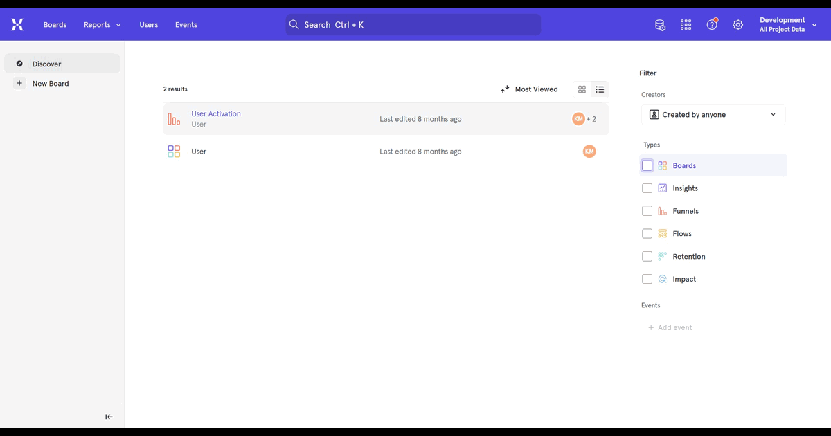 How to export Mixpanel event into PDF screenshot