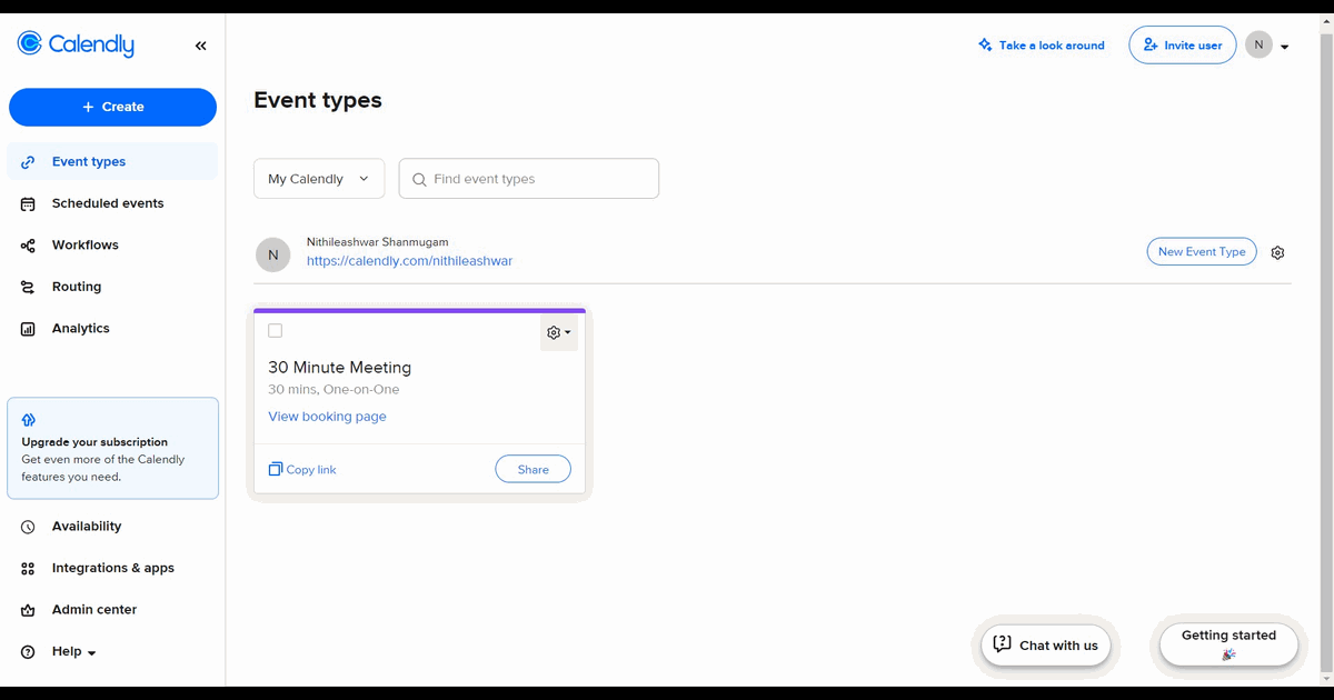 How to add teammates access to your Calendly account screenshot