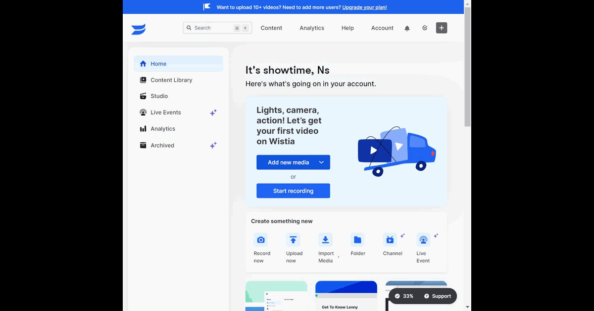 How to share videos from Wistia screenshot