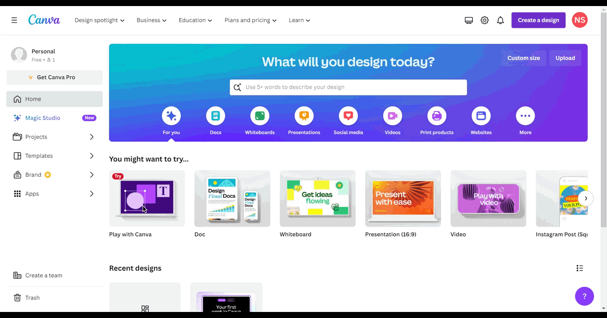 How to optimize your LinkedIn profile with a custom banner from Canva screenshot