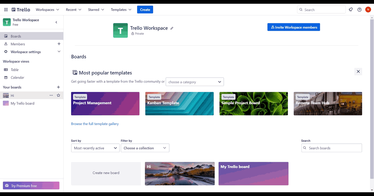 How to add a label in Trello workspace screenshot