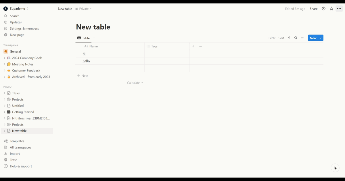 How to export a Notion page screenshot
