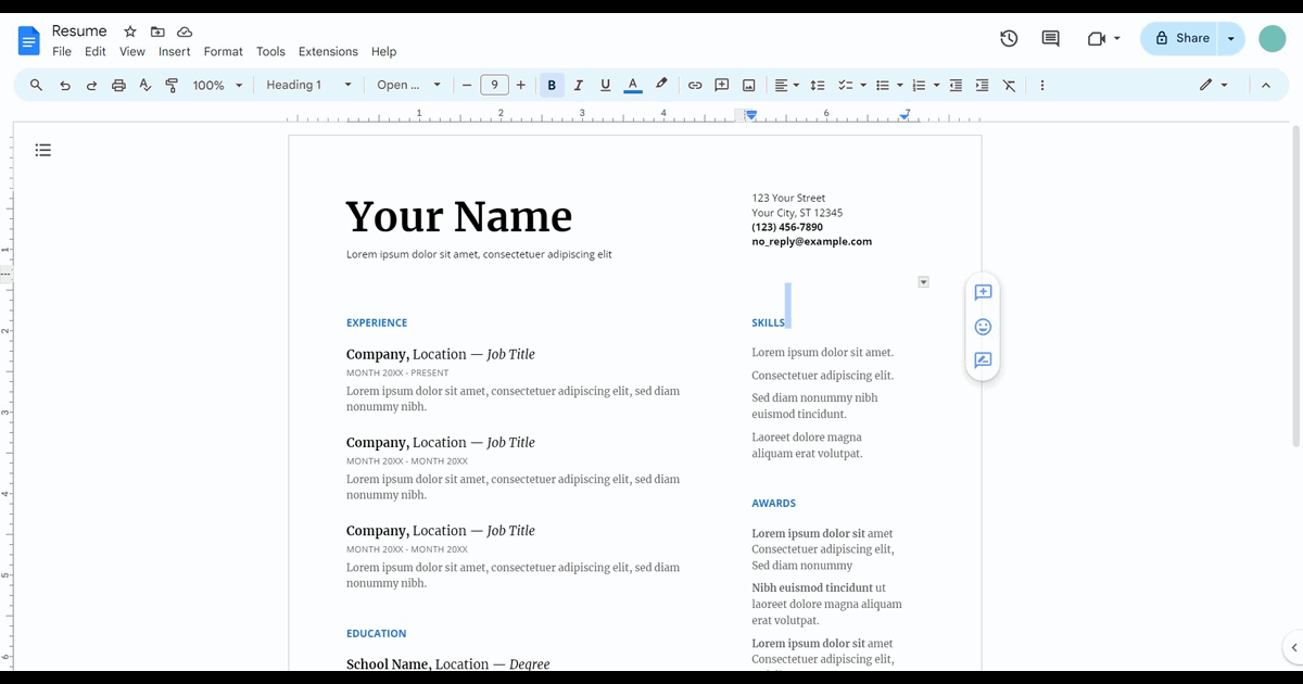 How to track your word count in Google Docs screenshot