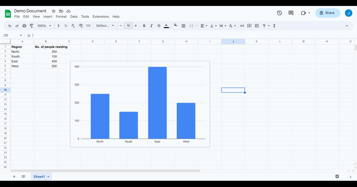 How to add X-axis in google sheets screenshot