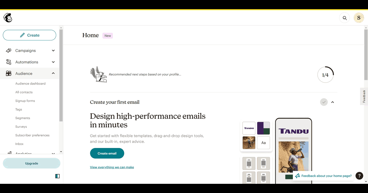 How to customize your sign up form in Mailchimp screenshot
