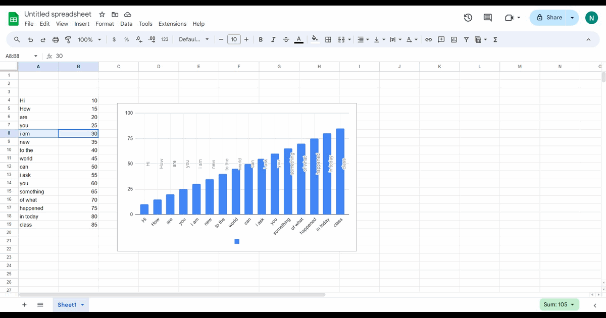 How to move or swap rows in Google Sheets screenshot