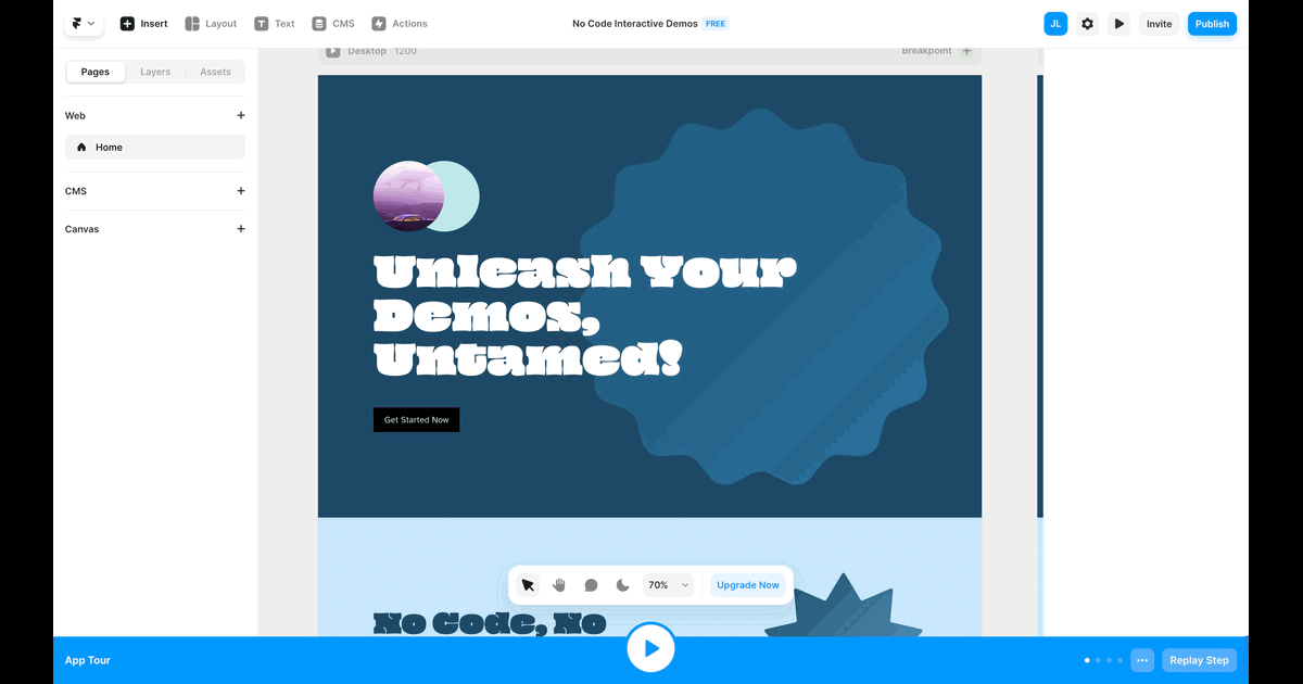 How to embed Supademo on Framer screenshot