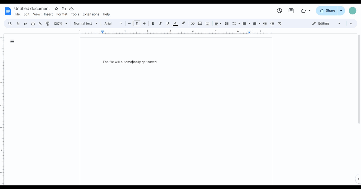 How to type with voice on Google docs screenshot