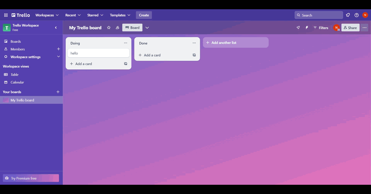 How to change the Background in Trello screenshot