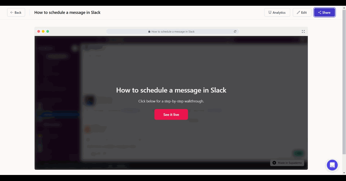How to embed Supademo on Guru screenshot