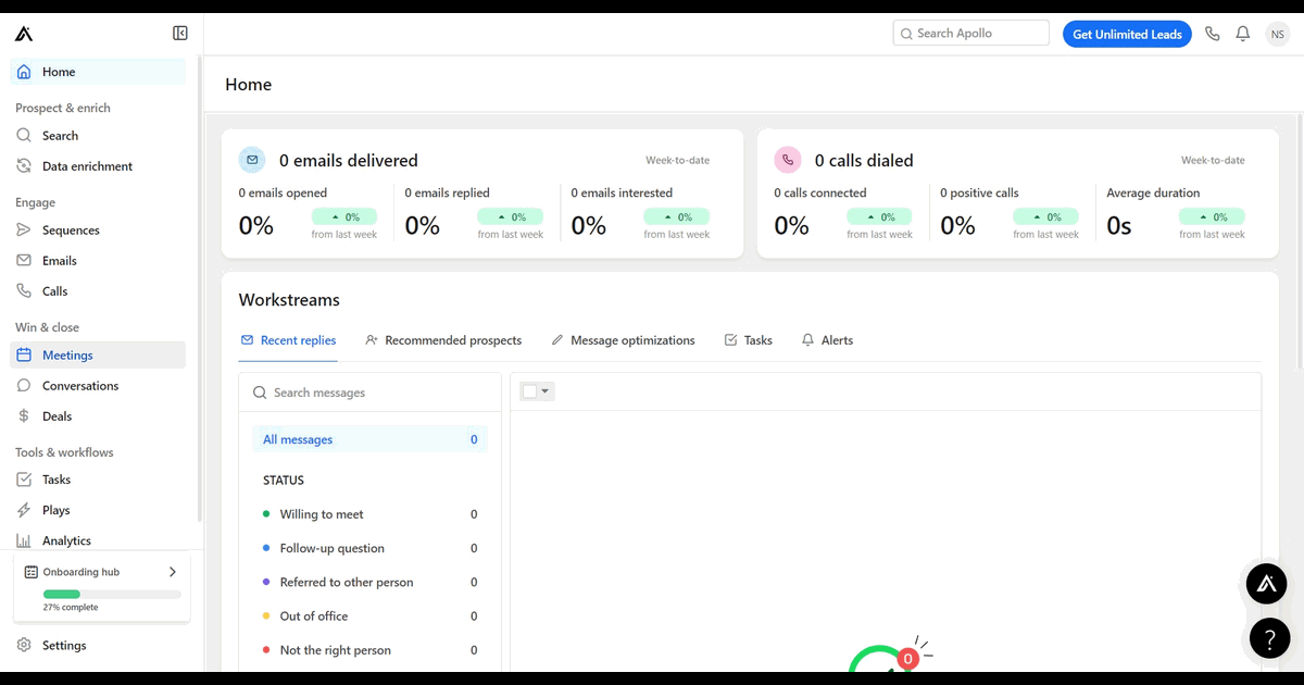 How to create a multi-host meetings in Apollo.io screenshot