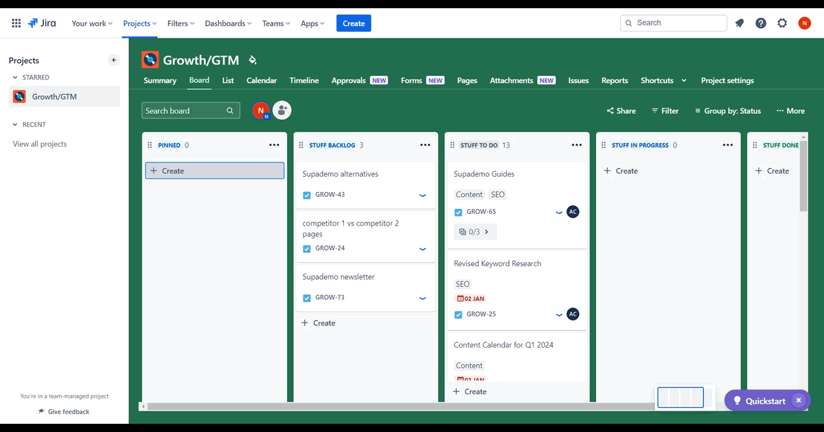 How to add a subtask in Jira screenshot