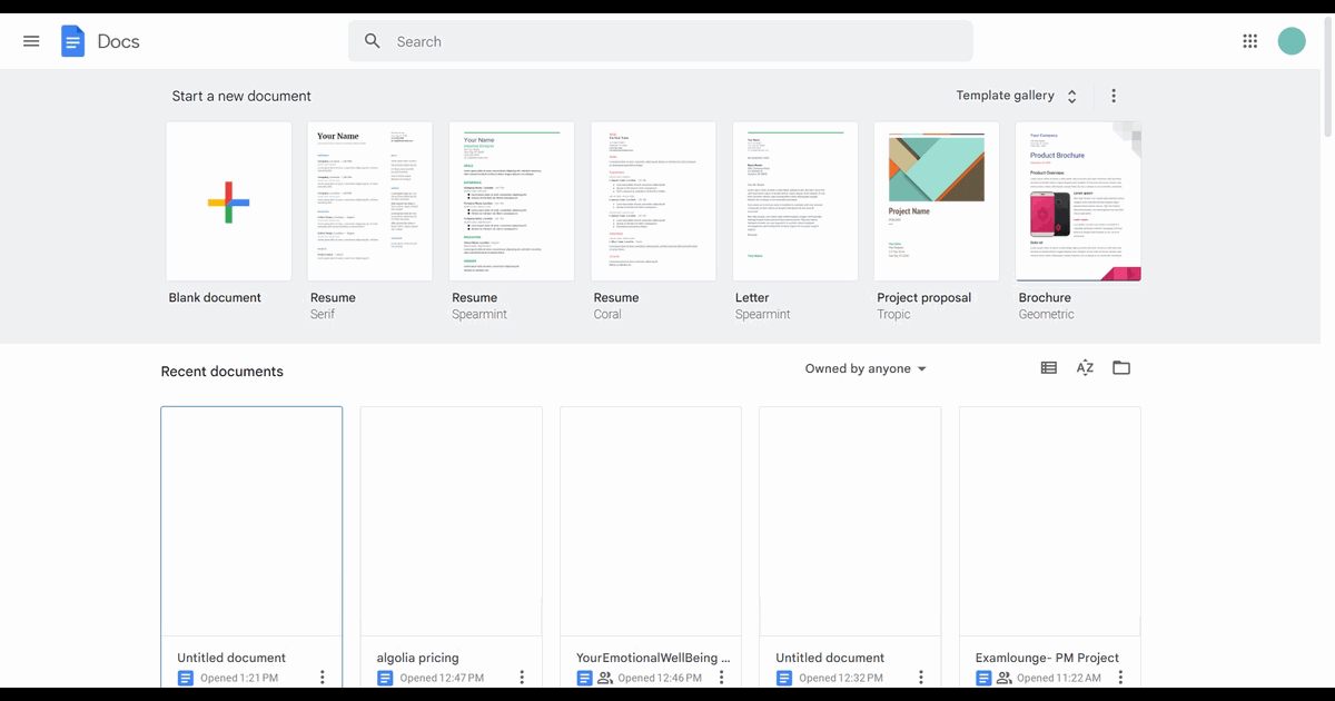 How to export a Google doc into a PDF screenshot