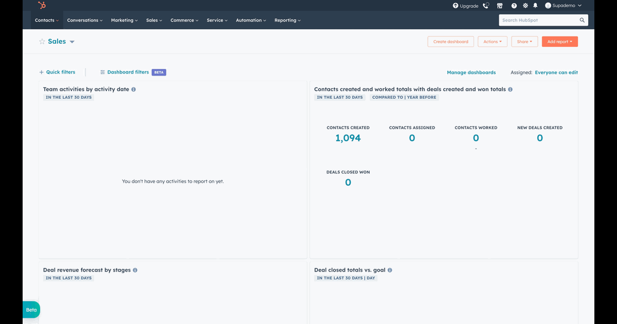 How to import contacts into Hubspot screenshot