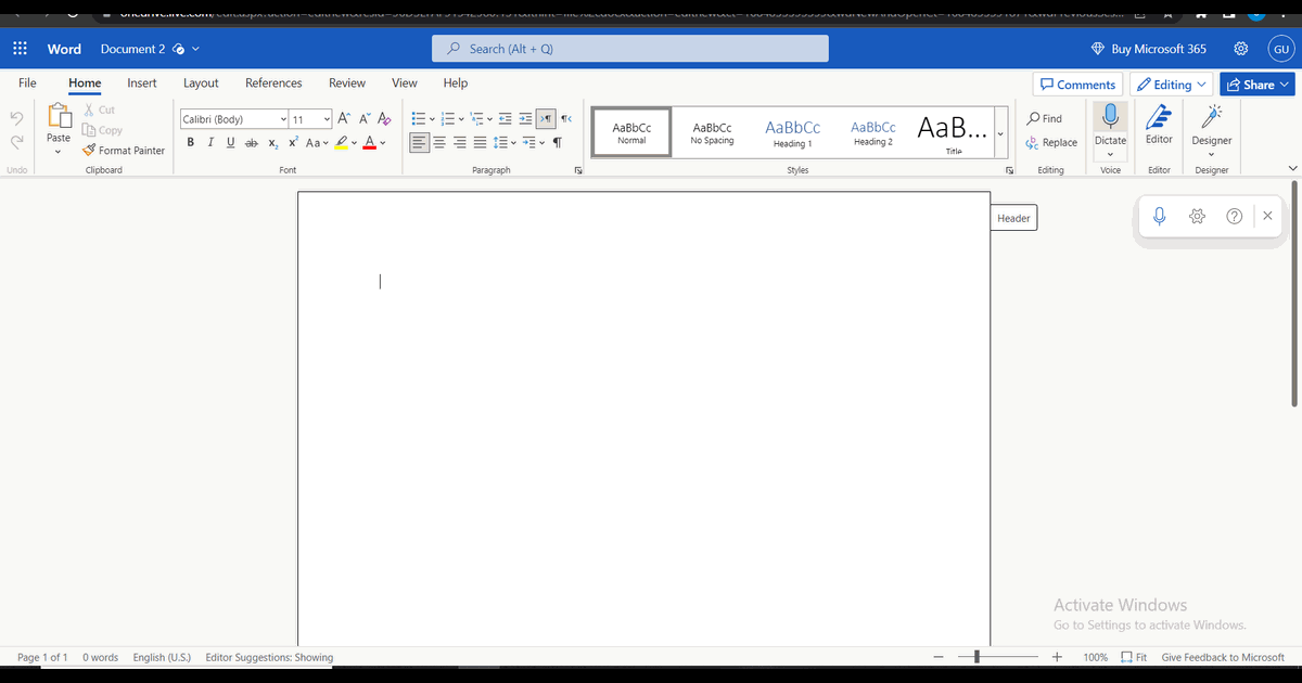 How to add a table in MS-Word screenshot