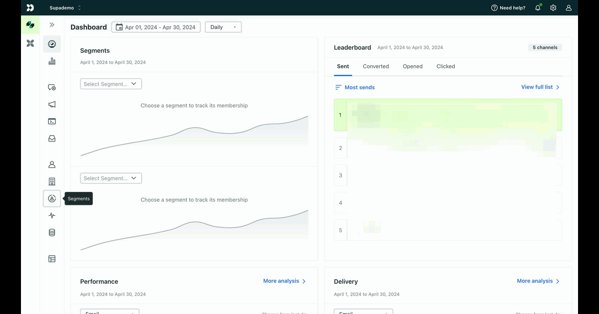 How to create a new segment on Customer.io screenshot