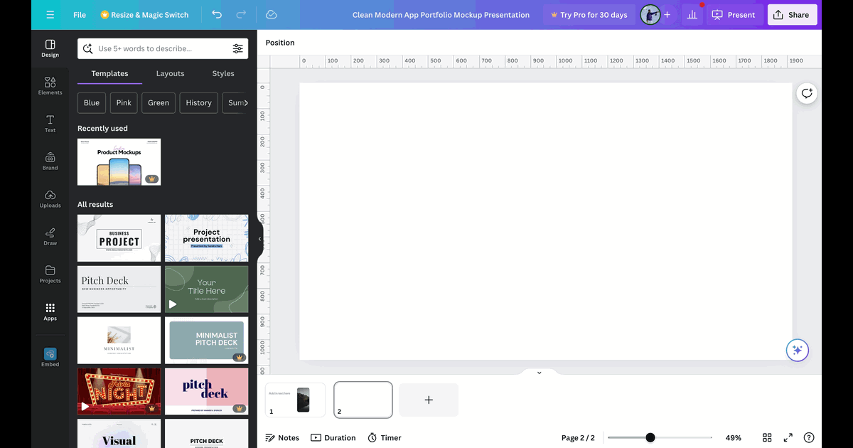 How to embed Supademo in Canva screenshot