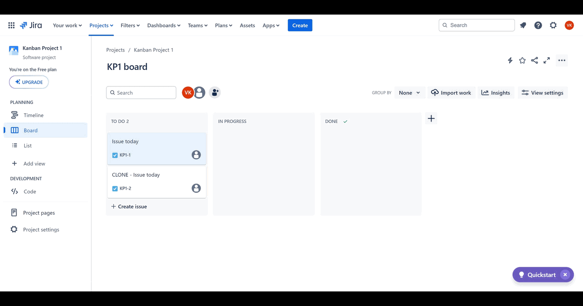 How to create a Label in Jira screenshot