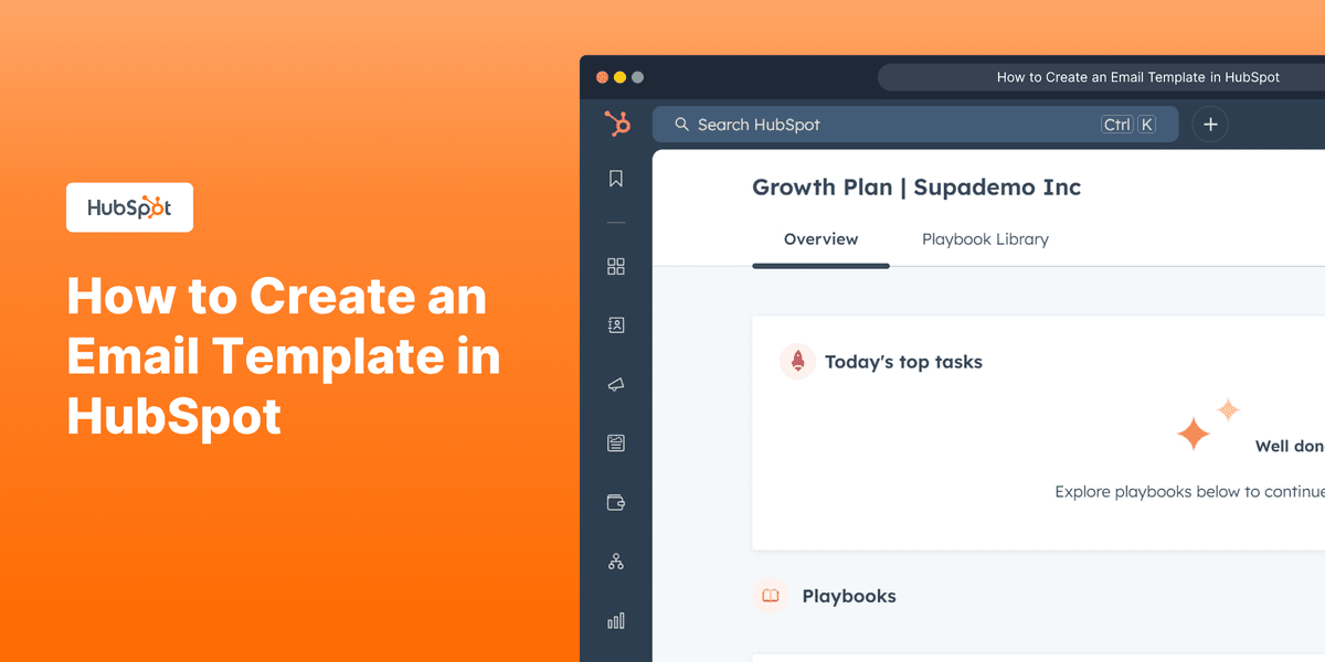 How to Create an Email Template in HubSpot screenshot