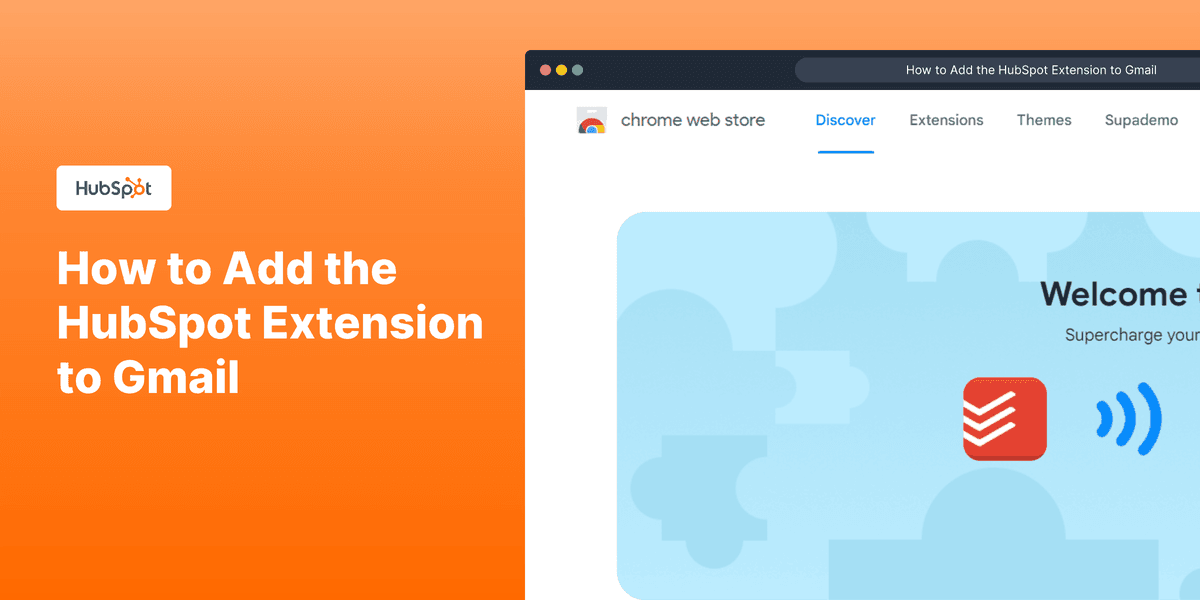 How to Add HubSpot Extension to Gmail screenshot