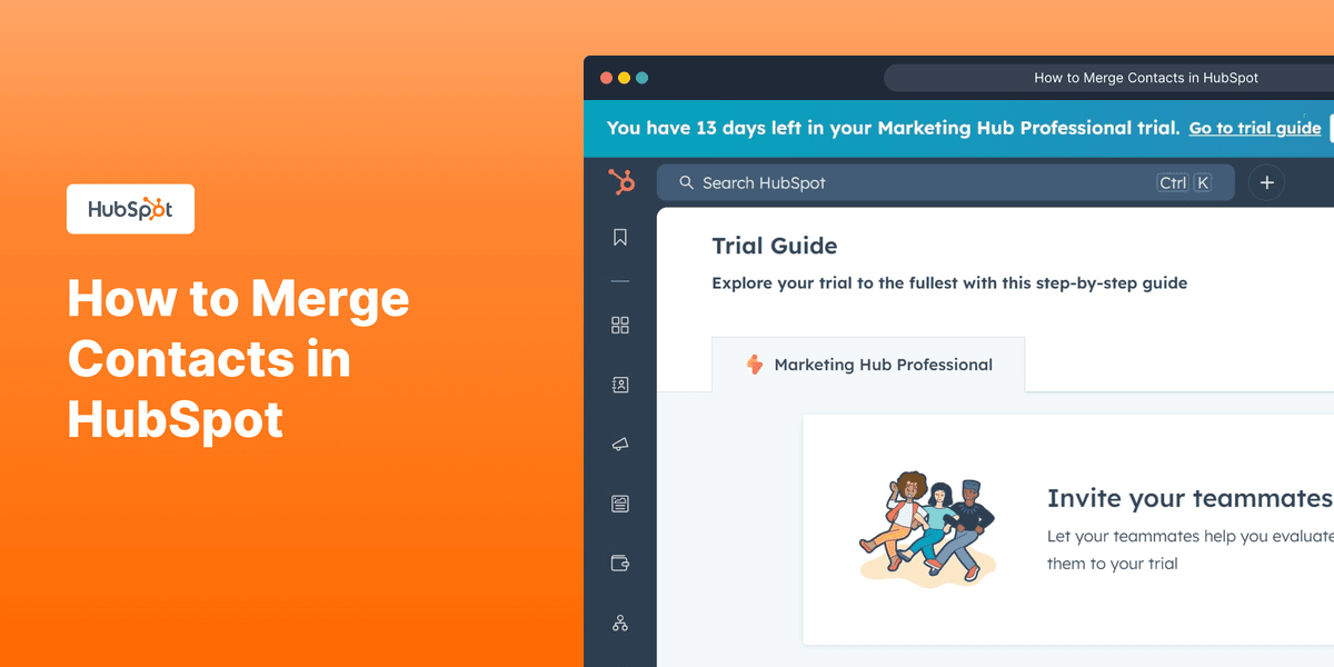 How to Merge Contacts in HubSpot screenshot