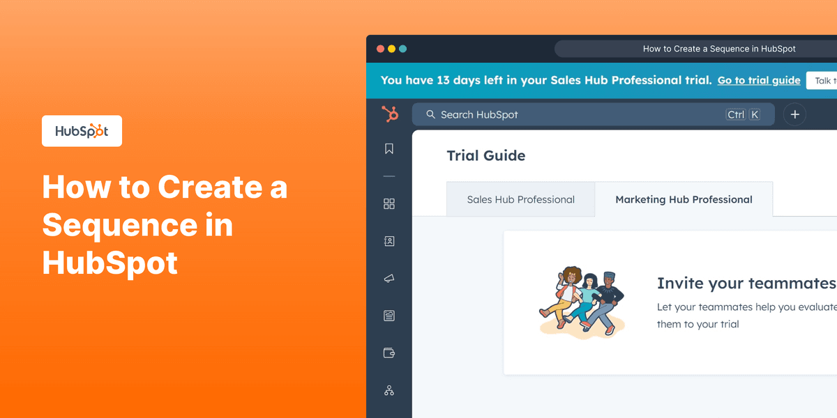 How to Create a Sequence in HubSpot screenshot