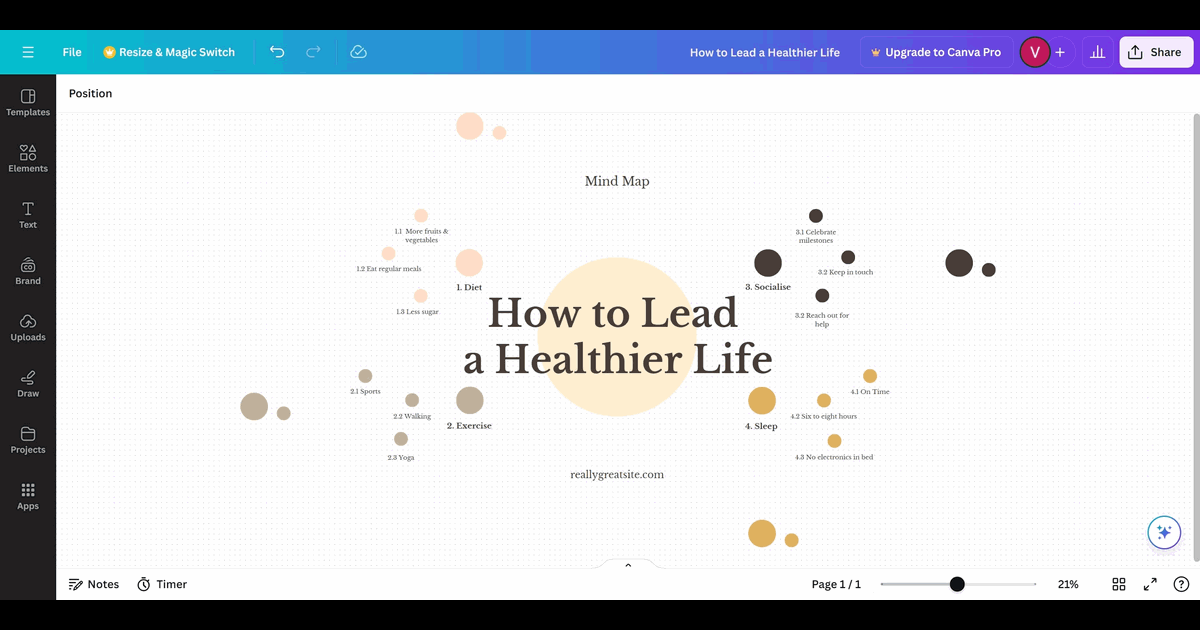 How to Curve Text in Canva screenshot