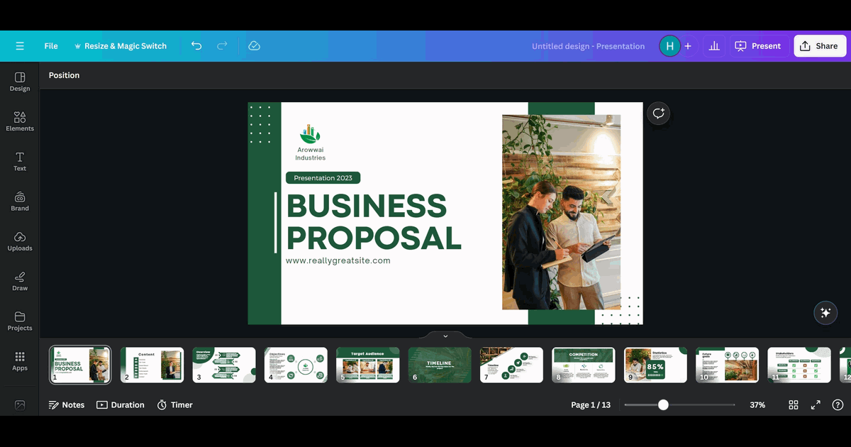 How to Convert Canva to Google Slides screenshot