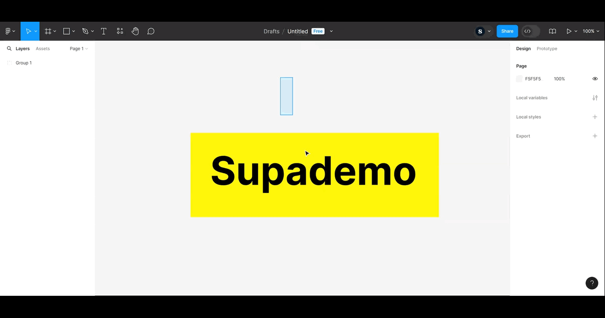 How to Ungroup in Figma screenshot