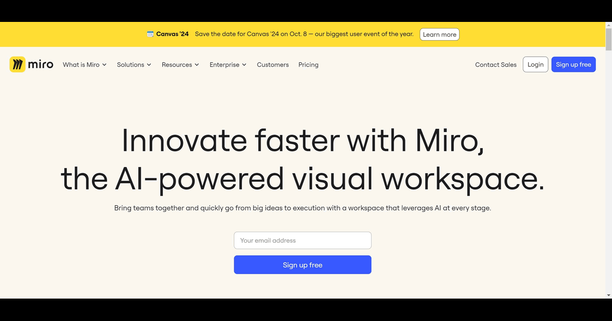 How to Log in to Your Miro Account screenshot