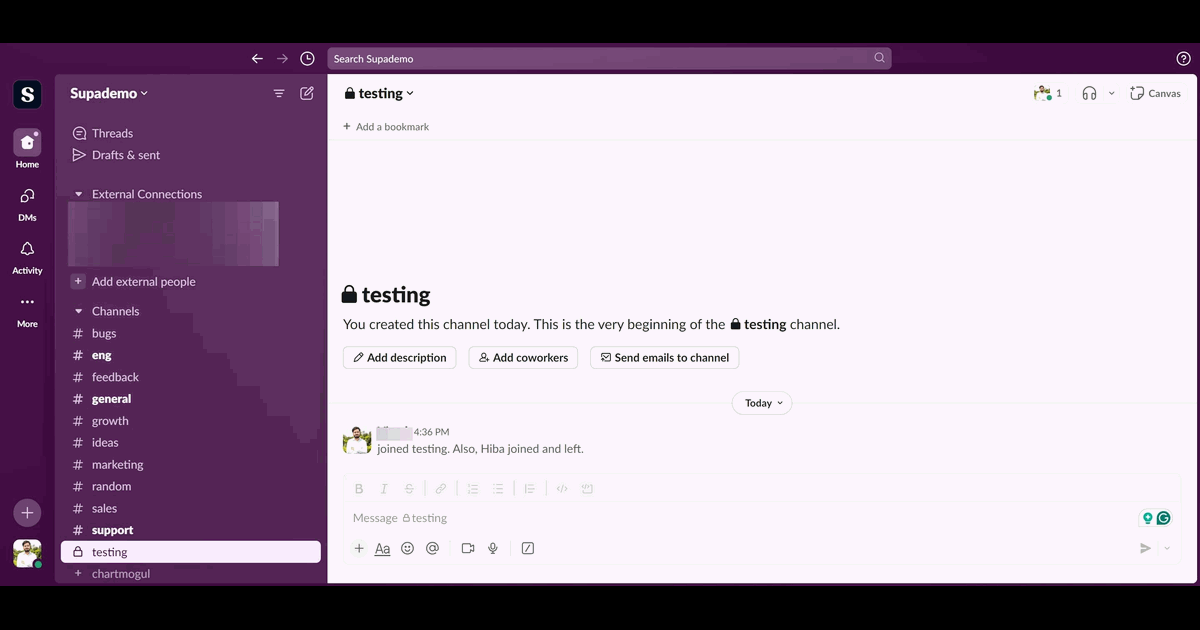 How to Create a Slack Channel screenshot