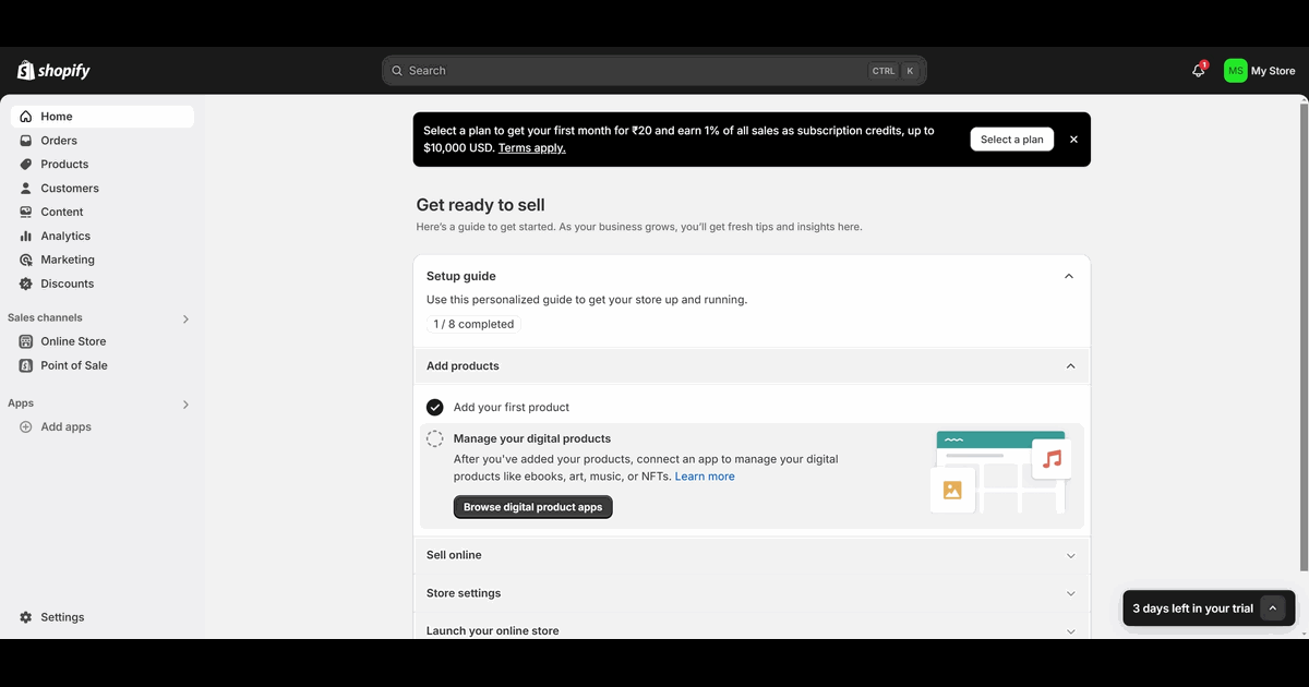 How to Find My Shopify Store URL screenshot