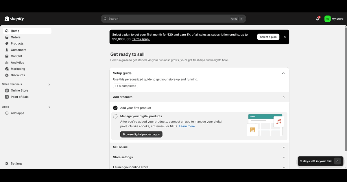 How to Remove 'Powered by Shopify' screenshot