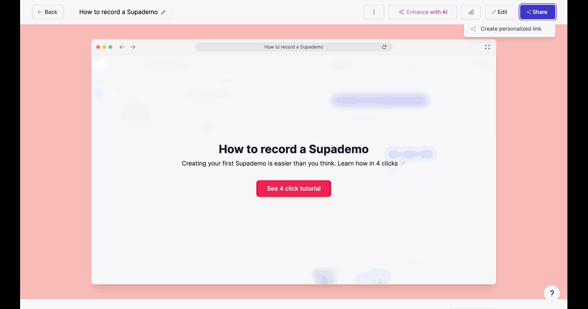 How to embed Supademo on Slite screenshot