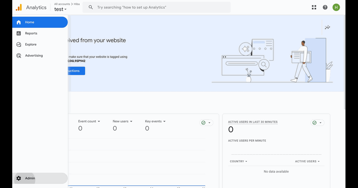 How to Delete a Google Analytics Account screenshot