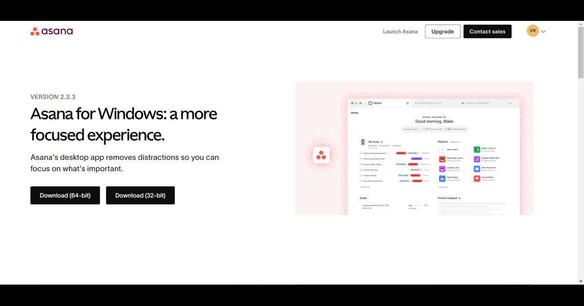 How to Download the Asana Desktop App screenshot