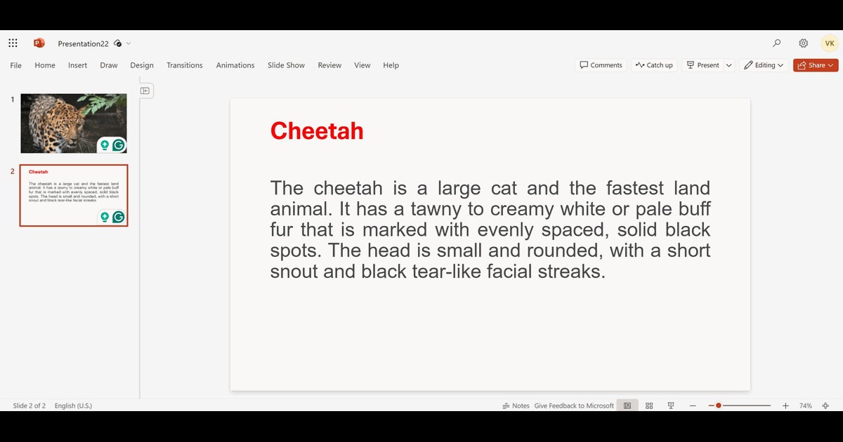 How to Do a Hanging Indent in PowerPoint screenshot