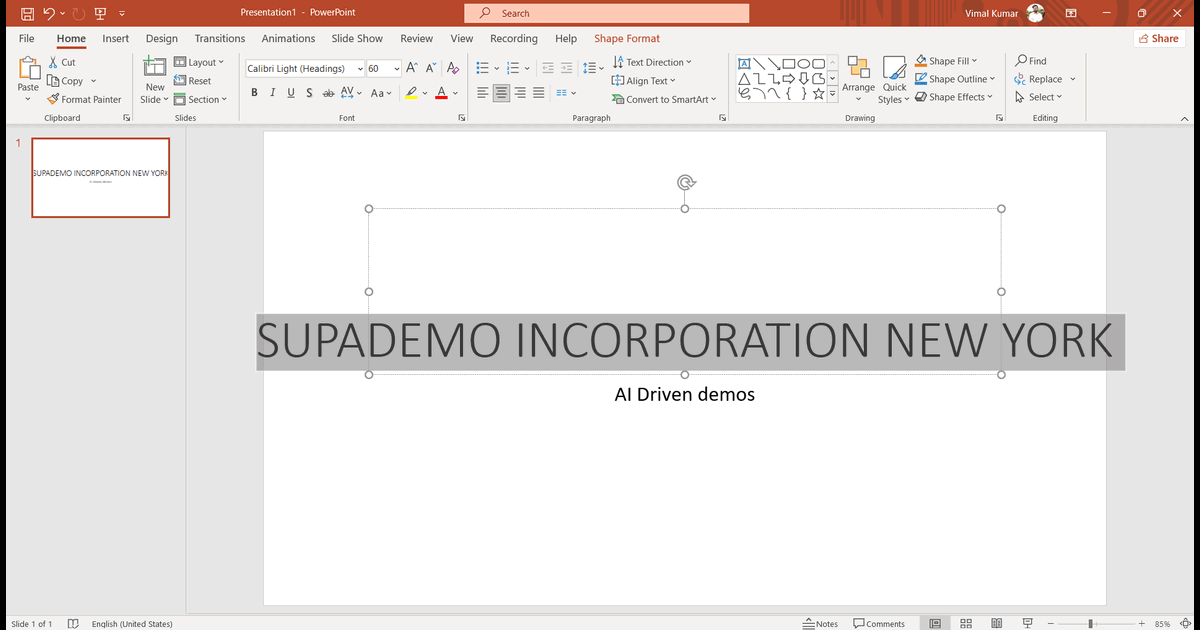How to Wrap Text in PowerPoint screenshot