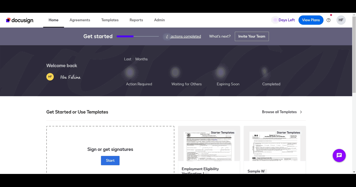 How to Change Your Signature in DocuSign screenshot