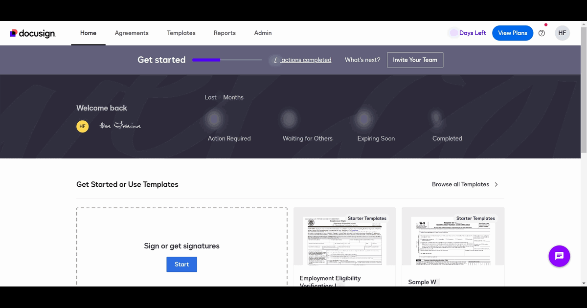 How to Create a Template in DocuSign screenshot
