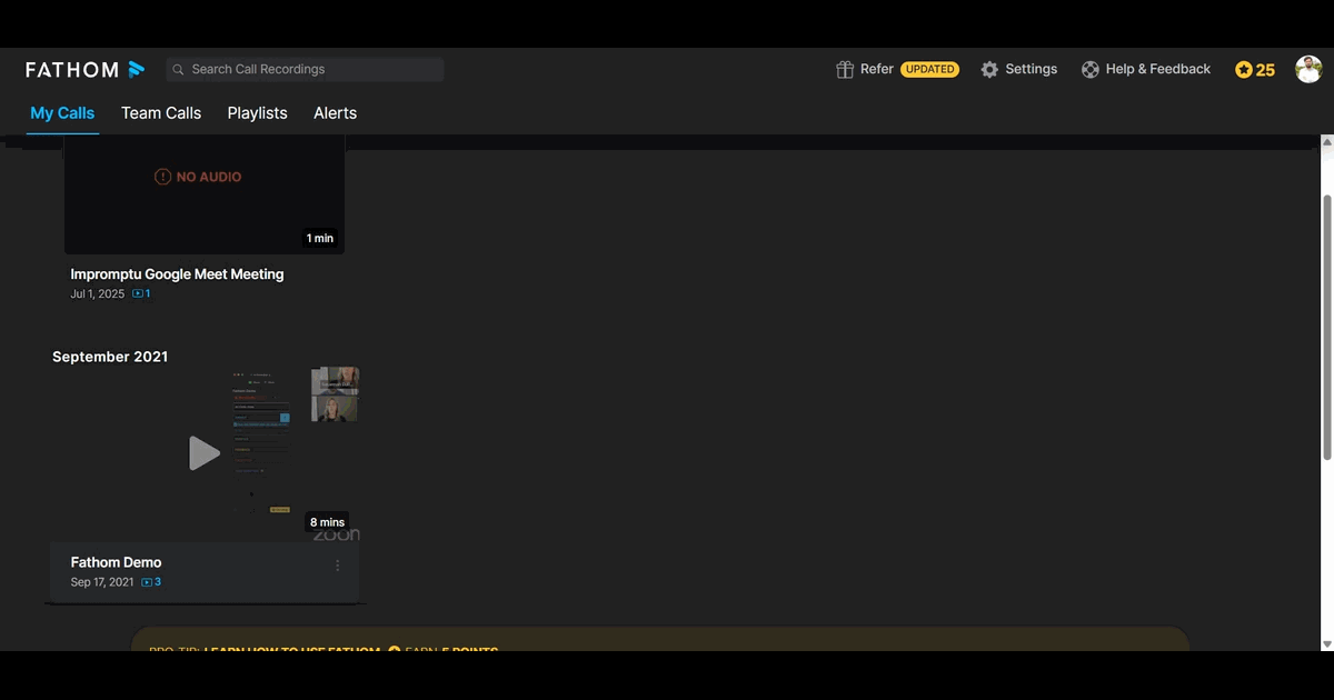 How to Add Comments in Fathom screenshot