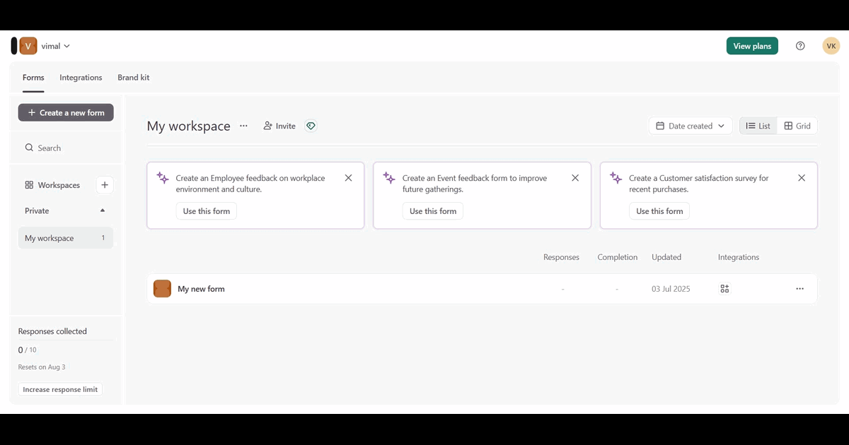 How to Create a Typeform Survey screenshot
