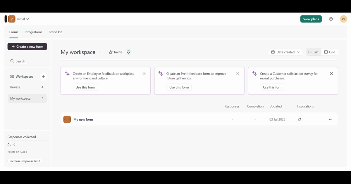 How to Delete a Typeform screenshot