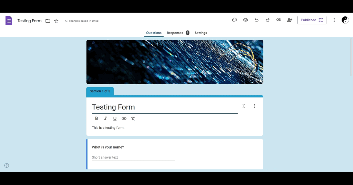 How to collect emails with Google Forms screenshot