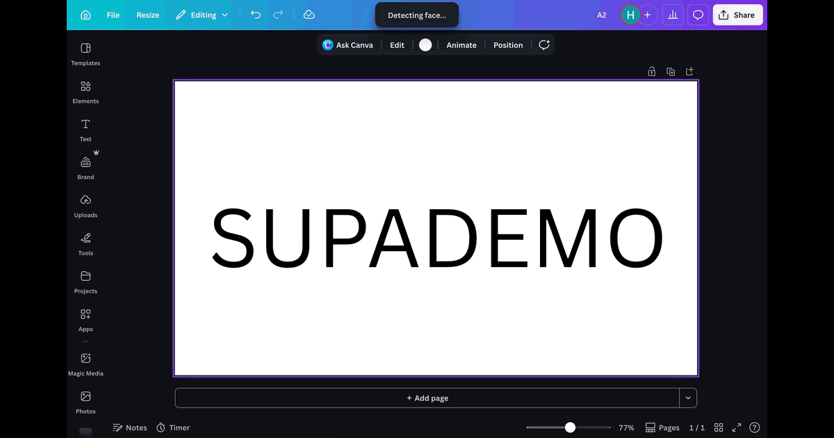 How to Make Wavy Text in Canva screenshot