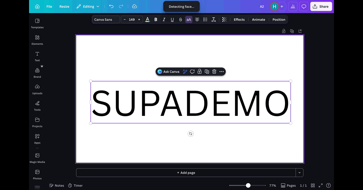 How to Make Landscape Template in Canva screenshot