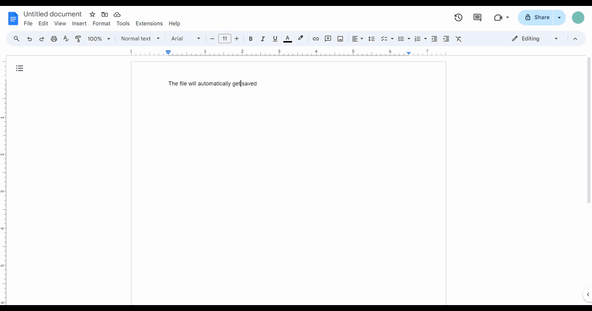 How to add background color on Google Docs screenshot