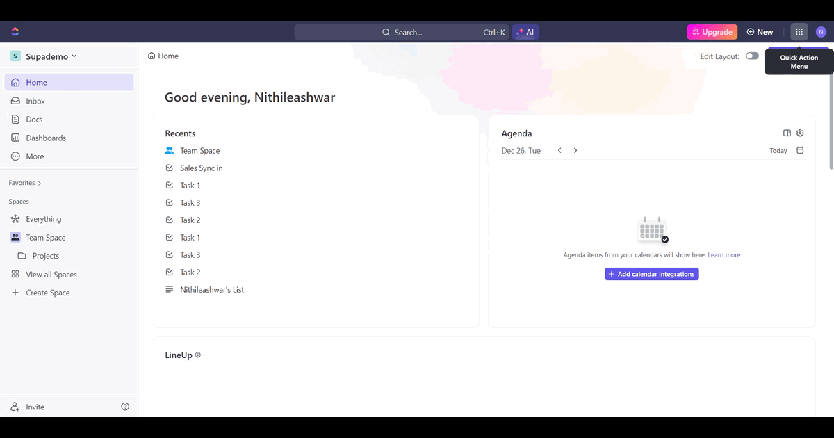 How to create automations in ClickUp screenshot